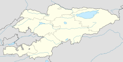 Кыргызстан на карте Центральной Азии